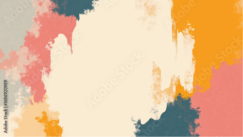Abstract Multicolor Paint Texture Background. Multicolor Paint Stroke Abstract Pattern. Colorful Background.