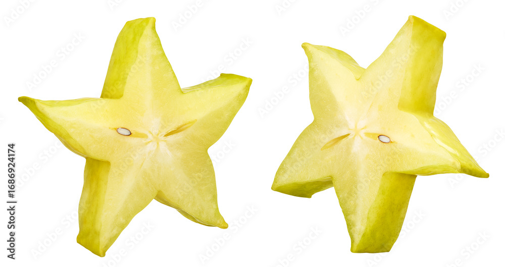 Fototapeta premium slice star fruit isolated