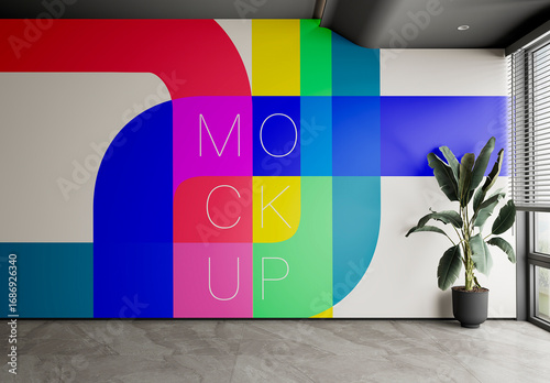 Office Decorative Wall Mockup