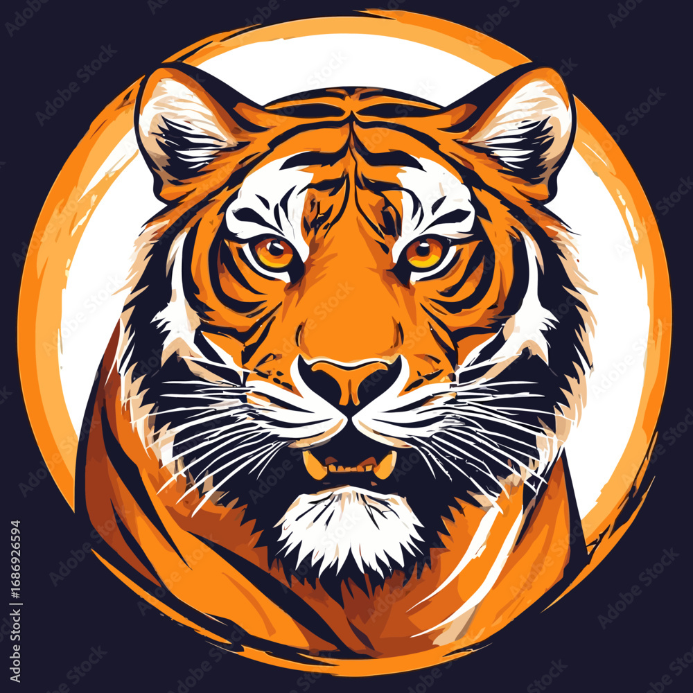 Fototapeta premium Tiger Logo Design Very Cool