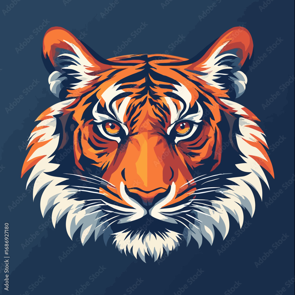 Obraz premium Tiger Logo Design Very Cool