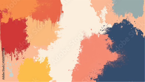 Abstract Multicolor Paint Texture Background. Multicolor Paint Stroke Abstract Pattern. Colorful Background.