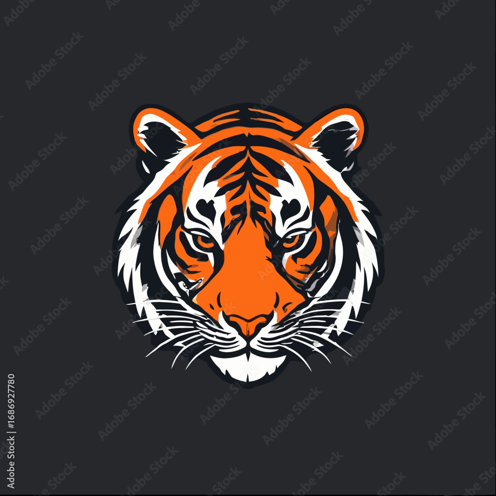 Obraz premium Tiger Logo Design Very Cool