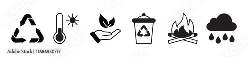 Ethical production line icon set. Vector pictograms of eco, friendly, vegan, plastic free, organic ingredients, recyclable, certified, non toxic, thin linear illustration.