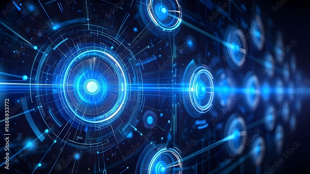 Obraz premium Big data technology data science analysis artificial intelligence generative ai deep learning machine learning algorithm neural flow network analytics innovation abstract futuristic. 3d rendering.
