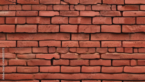 Red brick wall texture. Red brick wall background. Brick wall pattern. 