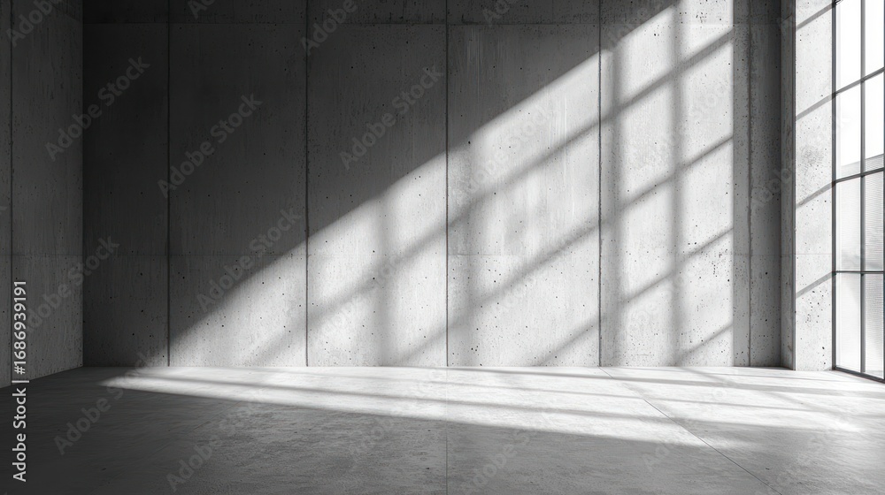 Obraz premium Empty modern interior sunlight