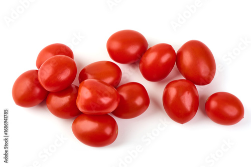Cherri Tomatoes Heap, isolated on white background