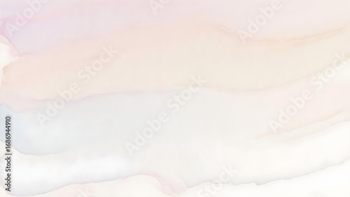 Elegant pastel watercolor wash background with soft blending of subtle tones and flowing lines,