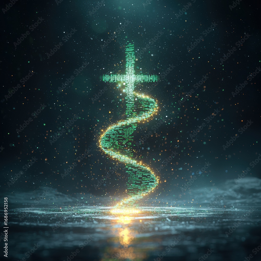 Obraz premium Exploring the Intersection of DNA and Digital Healthcare Innovations to Revolutionize Patient Care Experience and Outcomes