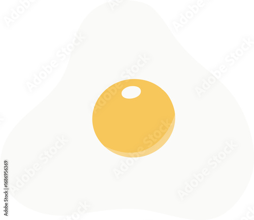 fried egg vector illustration