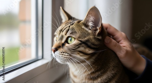 Wallpaper Mural Cat Looking Out the Window
 Torontodigital.ca