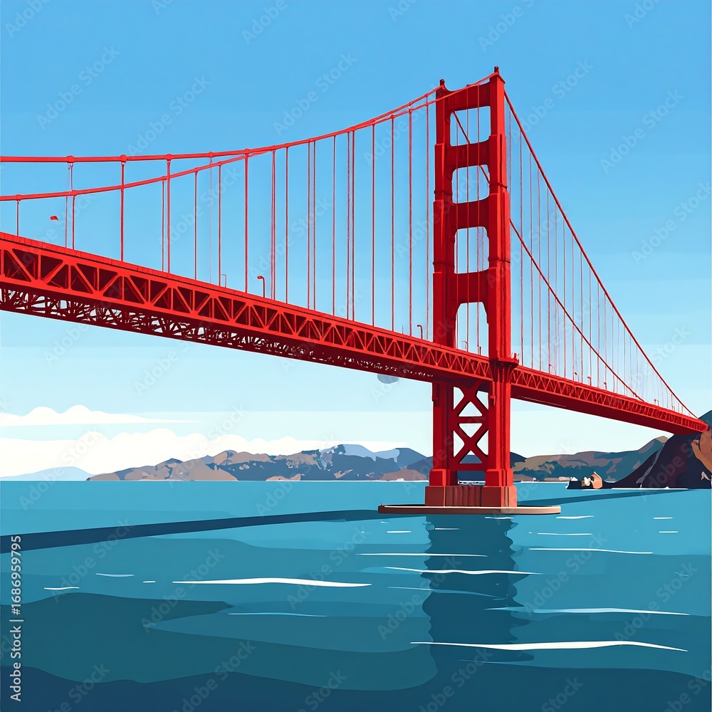 Obraz premium Golden Gate Bridge View