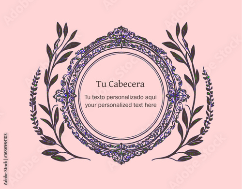 Orla clasica para personalizar textos y colores