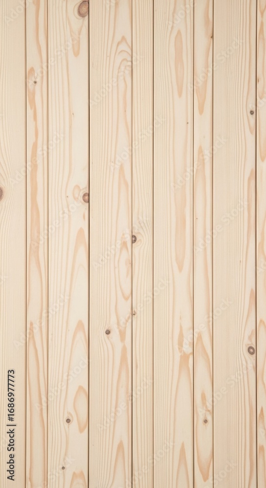 Naklejka premium Seamless Light Wood Planks Texture: Vertical Grain, Natural Beige Tones, High-Resolution Background