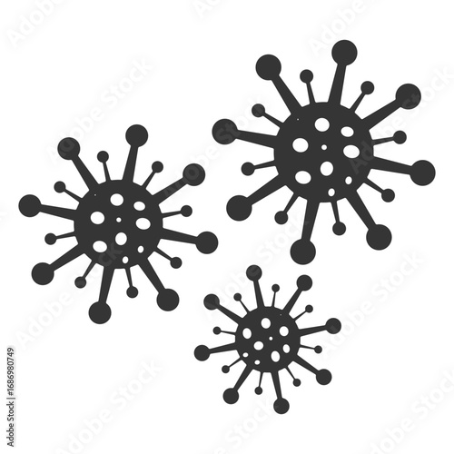 designs of a virus illustration SARS-CoV-2 graphic of Virus glyph.