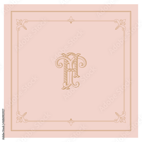 TF,FT, logo TF, Letter TF,  Monogram TF,Wedding Monogram, Wedding Logo, Logo Design , Monogram Vintage