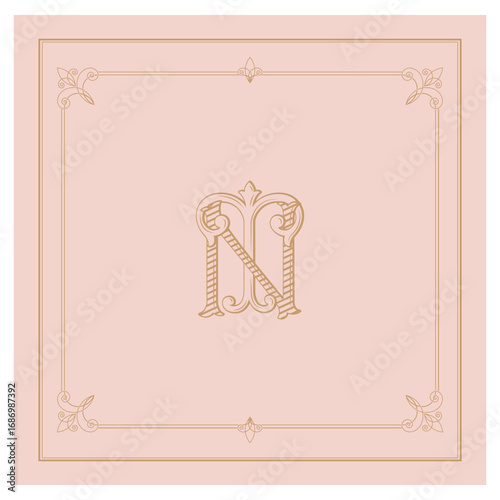 TN,NT, logo TN, Letter TN,  Monogram TN,Wedding Monogram, Wedding Logo, Logo Design , Monogram Vintage