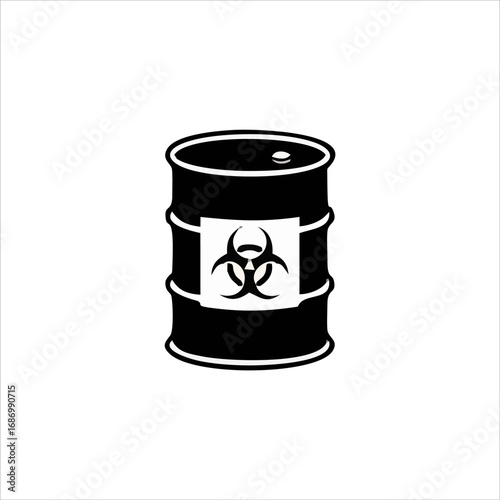 dangerous substance icon vector, dangerous science substance warning icon