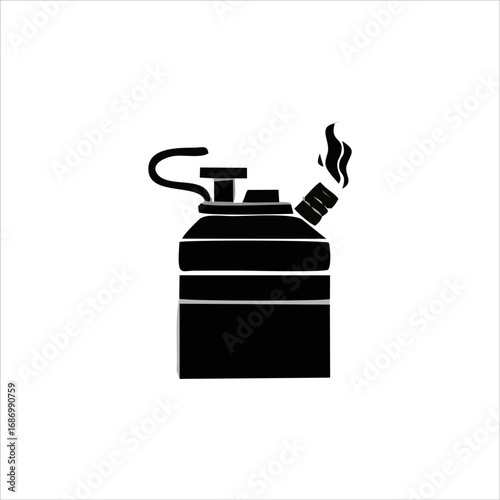 dangerous substance icon vector, dangerous science substance warning icon