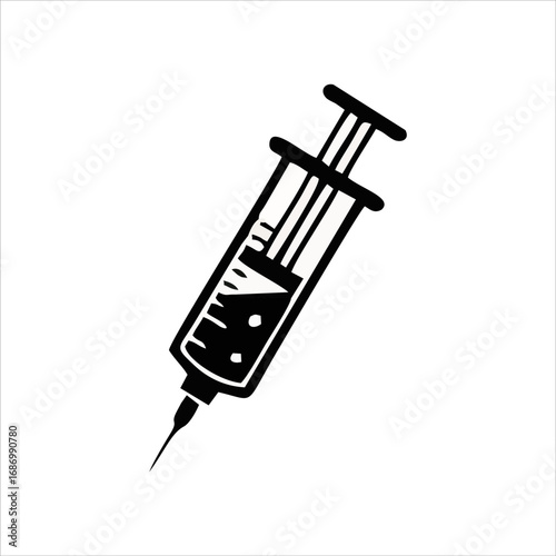 dangerous substance icon vector, dangerous science substance warning icon
