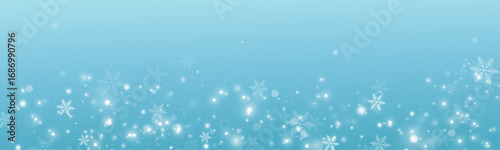 Christmas winter background, beautiful snowfall with snowflakes, snowy landscape and natural scenery, background for cards, festive texture of snow and winter dust in PNG format	
