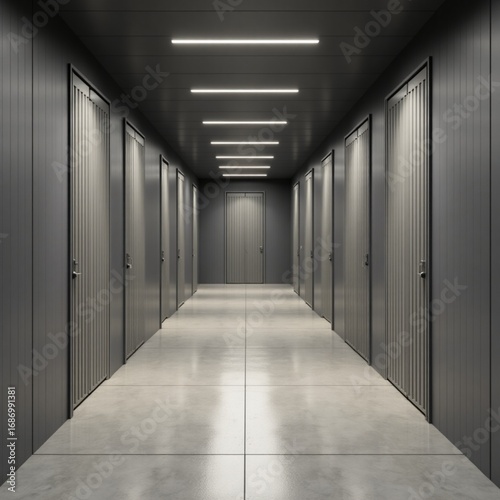 empty corridor in a hotel
