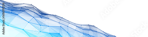 Chaotic intertwining lines, dots in blue, PNG format for logos, no background. Elegant wave design symbolizing musical flow. Ideal element for advertising, branding, presentations,  business visuals
