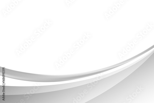 Abstract gradient white and gray smooth wave background. texture white pattern. vector illustration