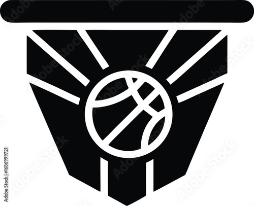 Basketball overtime vector icon.eps