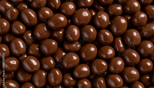 Close Up of Chocolate Covered Peanuts