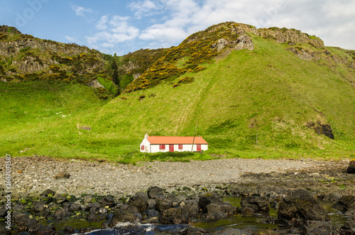 Port Moon Bothy on the Antrim Coast in Northern Ireland 