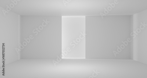 Wallpaper Mural White empty minimalist room. Torontodigital.ca