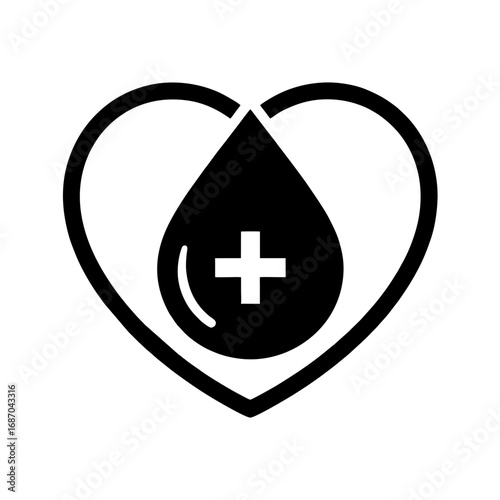 blood donor icon vector