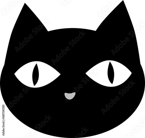black cat face