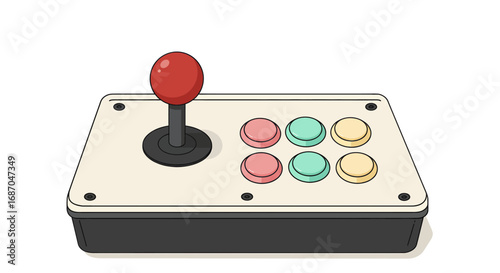 Retro video game joystick controller.