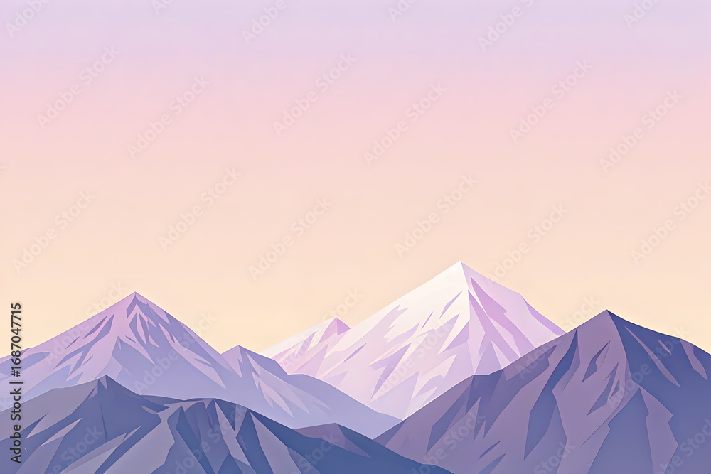 Fototapeta premium Sunrise Snow-Capped Mountains