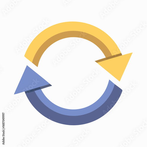 Free Download Circular Motion: Arrows in a Continuous Loop Depicting Recycling, Exchange or Cycle - GFXLoad