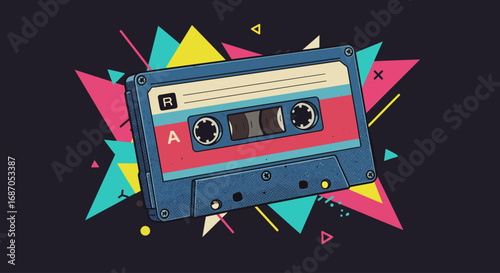 Retro Cassette Tape Design A Blast from the Past