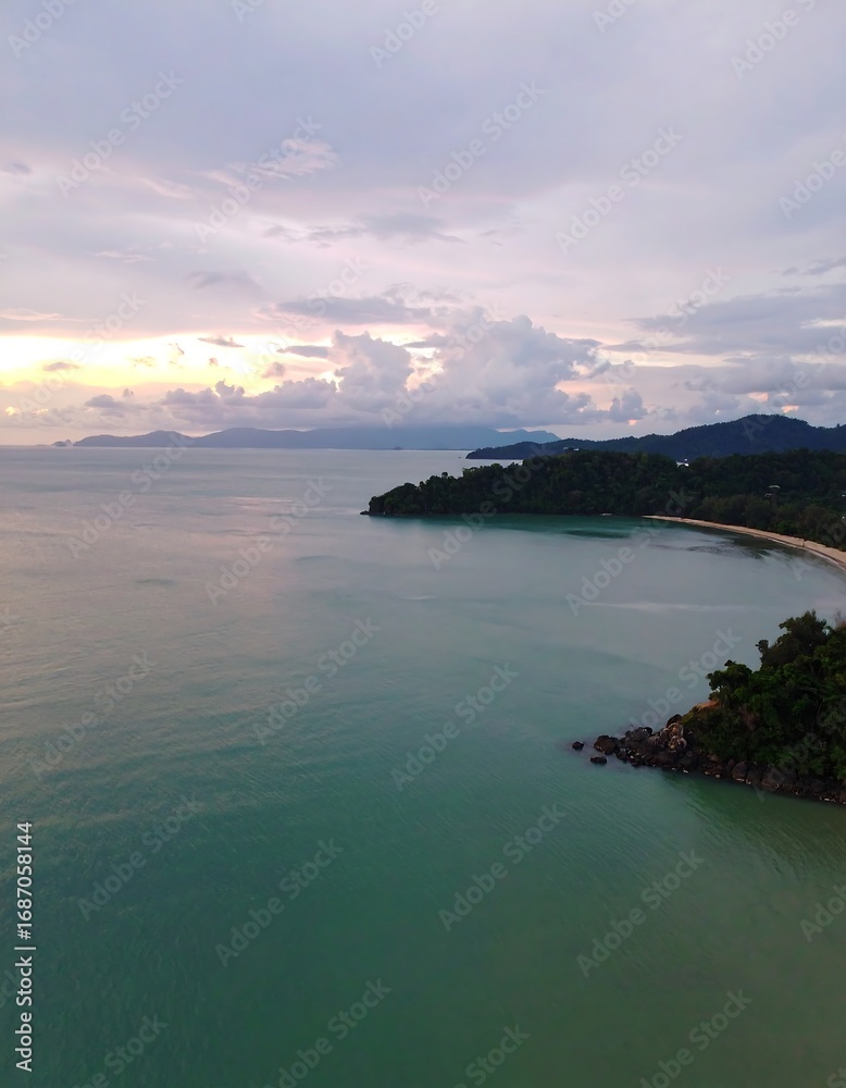 Fototapeta premium Coastal Sunset View