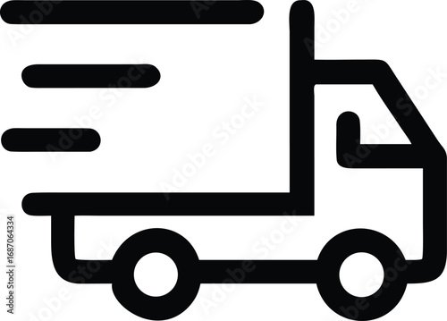 Hand truck pulling a cargo trailer, an isolated vector illustration of a delivery vehicle