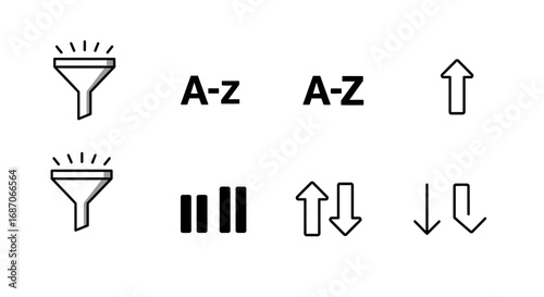 Collection of universal interface vector icons for websites, applications and ui design