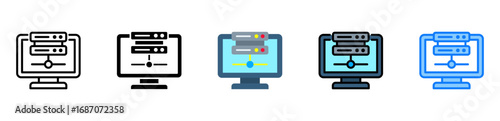 Virtual Server icon multiple style 