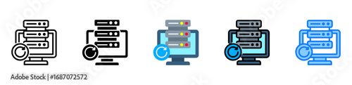 Data Backup icon multiple style 