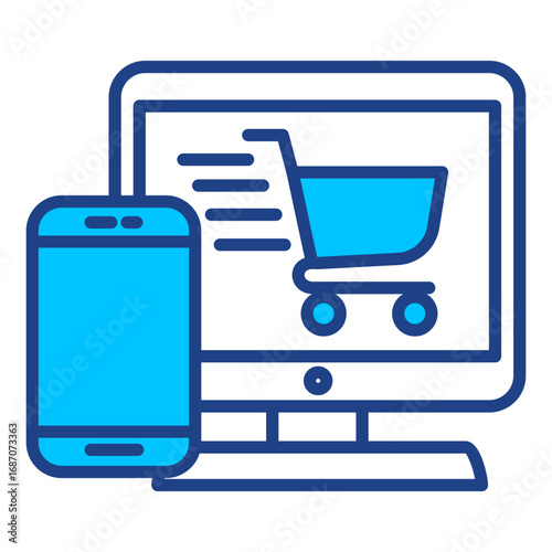 Online Shop Simple Vector Icon Collection