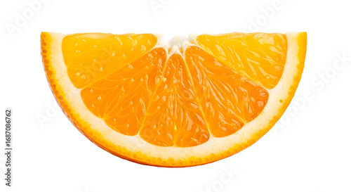 Fresh orange slice offers a vibrant burst of citrus flavor and essential vitamins for your health