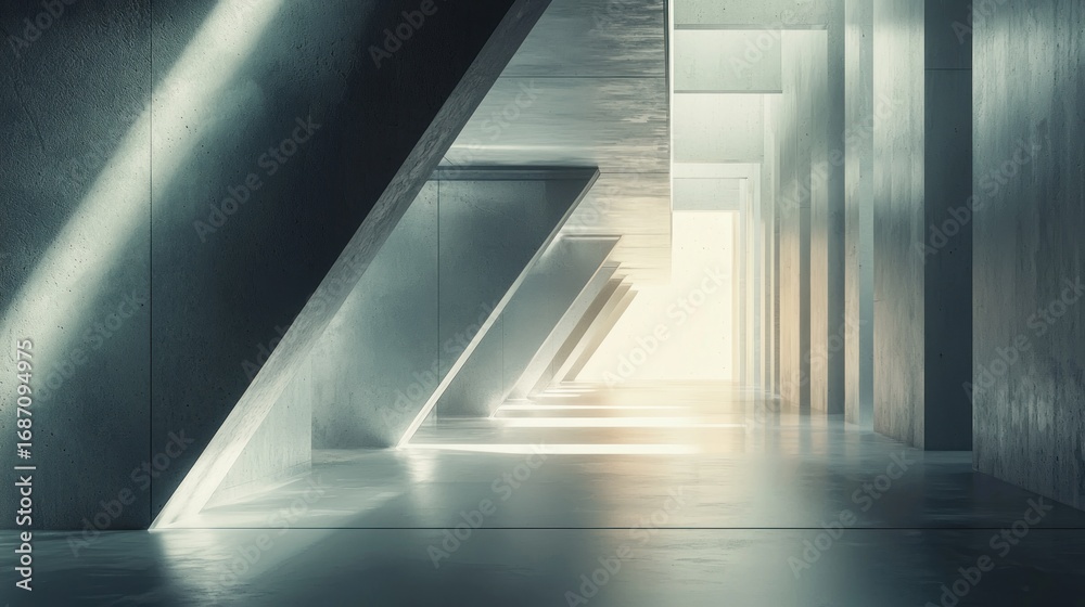 Obraz premium Abstract modern hallway