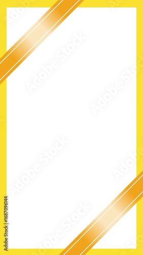 Cute ribbon simple frame background