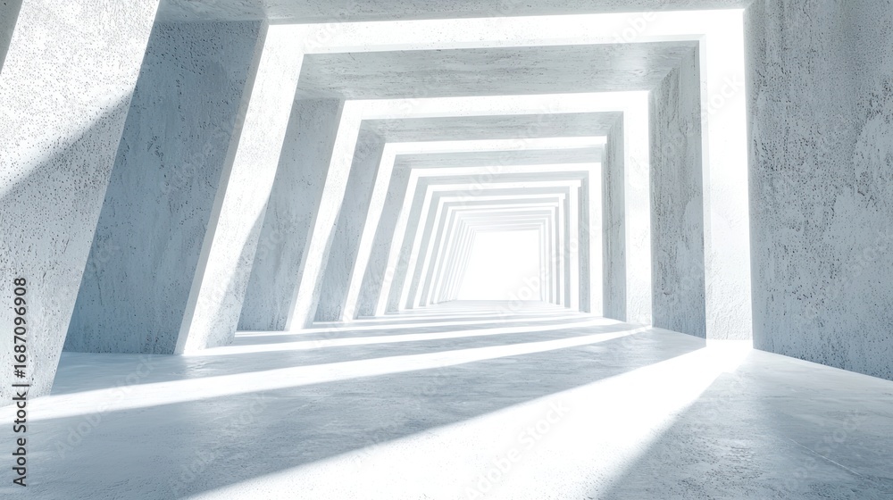 Obraz premium Concrete interior space