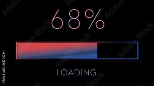  Abstract Loading Bar Animation | Digital Progress Indicator